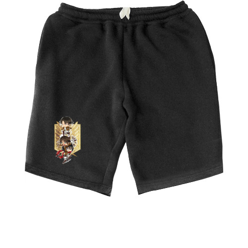 Men's Shorts - attack on titans chibi 2 - Mfest