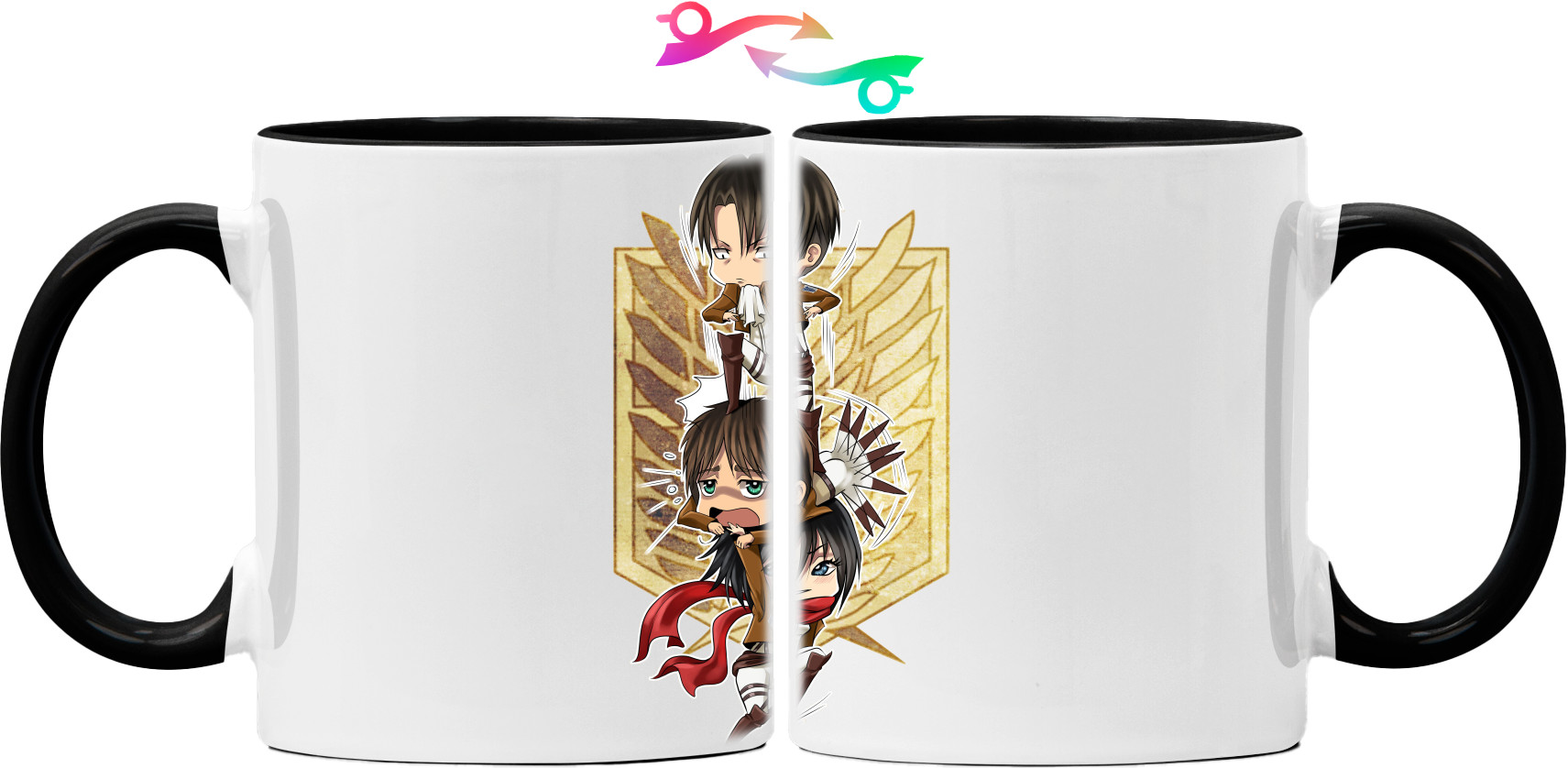 Mug - attack on titans chibi 2 - Mfest