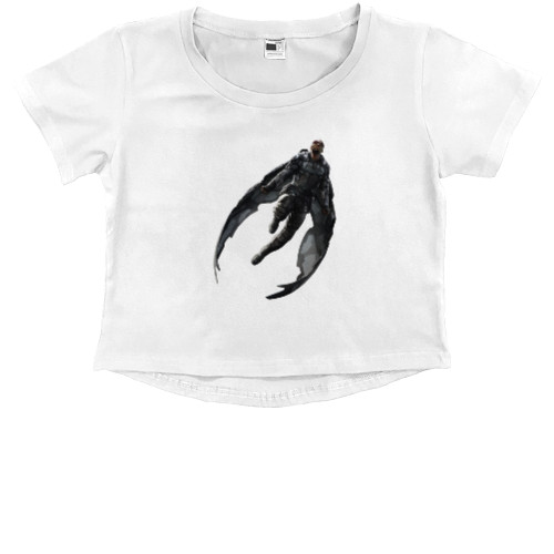 Kids' Premium Cropped T-Shirt - The Falcon Fly - Mfest