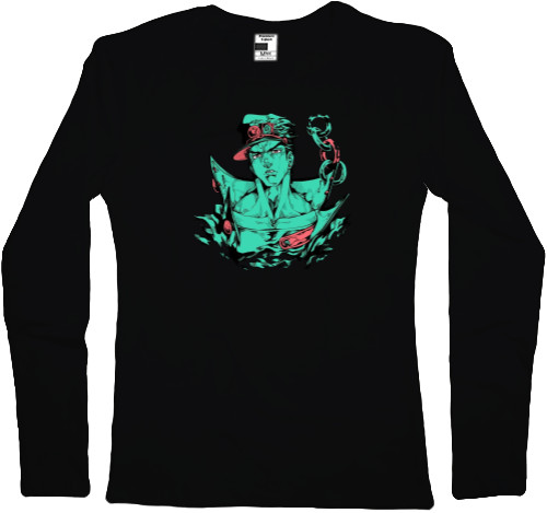 Women's Longsleeve Shirt - jotaro kujo - Mfest