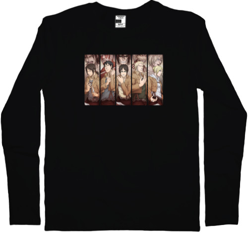 Men's Longsleeve Shirt - attack on titan 2 - Mfest