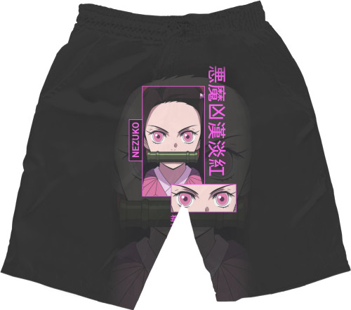 Men's Shorts 3D - Nezuko art - Mfest