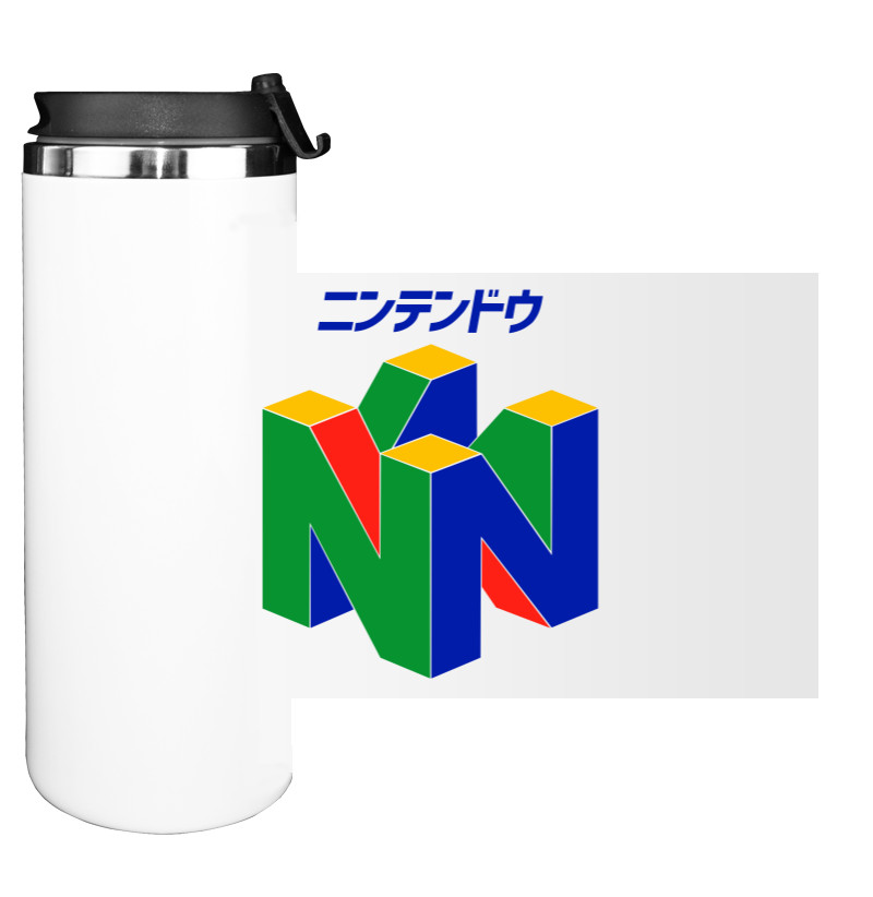 Water Bottle on Tumbler - Nintendo gamer - Mfest