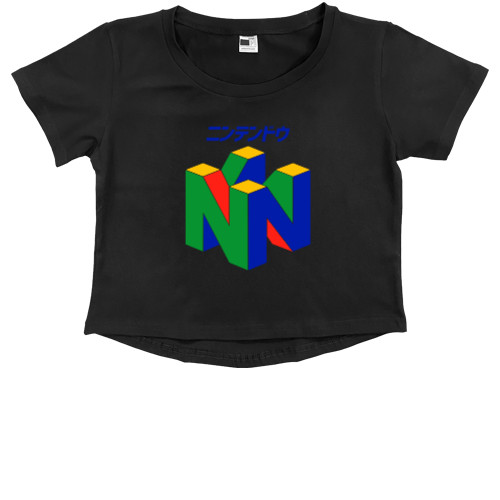 Kids' Premium Cropped T-Shirt - Nintendo gamer - Mfest