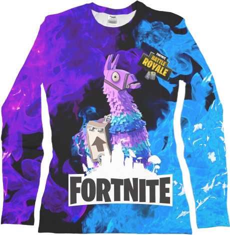 Women's Longsleeve Shirt 3D - Fortnite Lama - Mfest