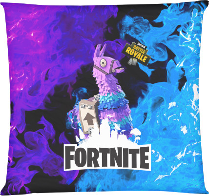 Square Throw Pillow - Fortnite Lama - Mfest