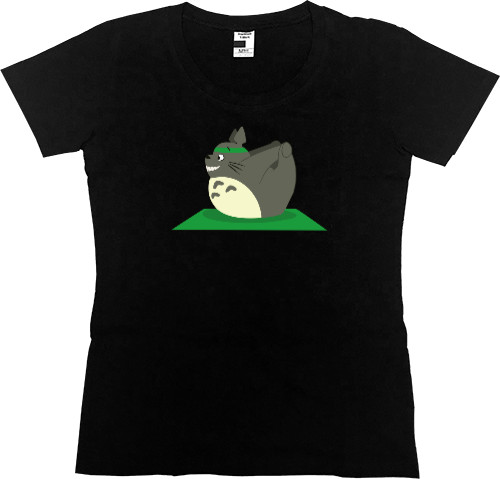 Women's Premium T-Shirt - Yoga totoro 2 - Mfest