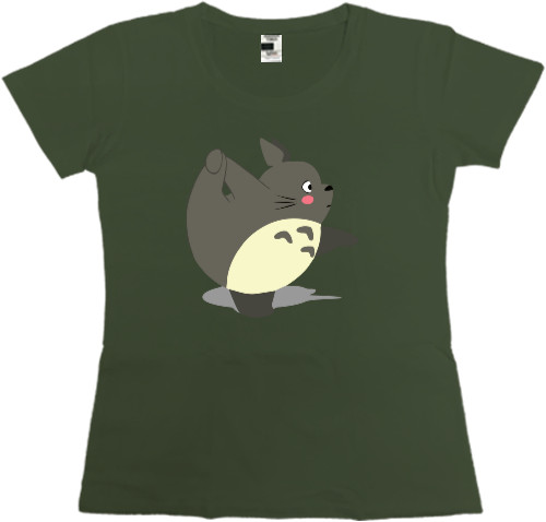 Women's Premium T-Shirt - Yoga totoro - Mfest