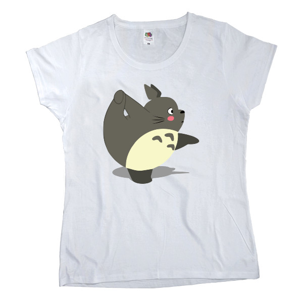 Women's T-shirt Fruit of the loom - Yoga totoro - Mfest