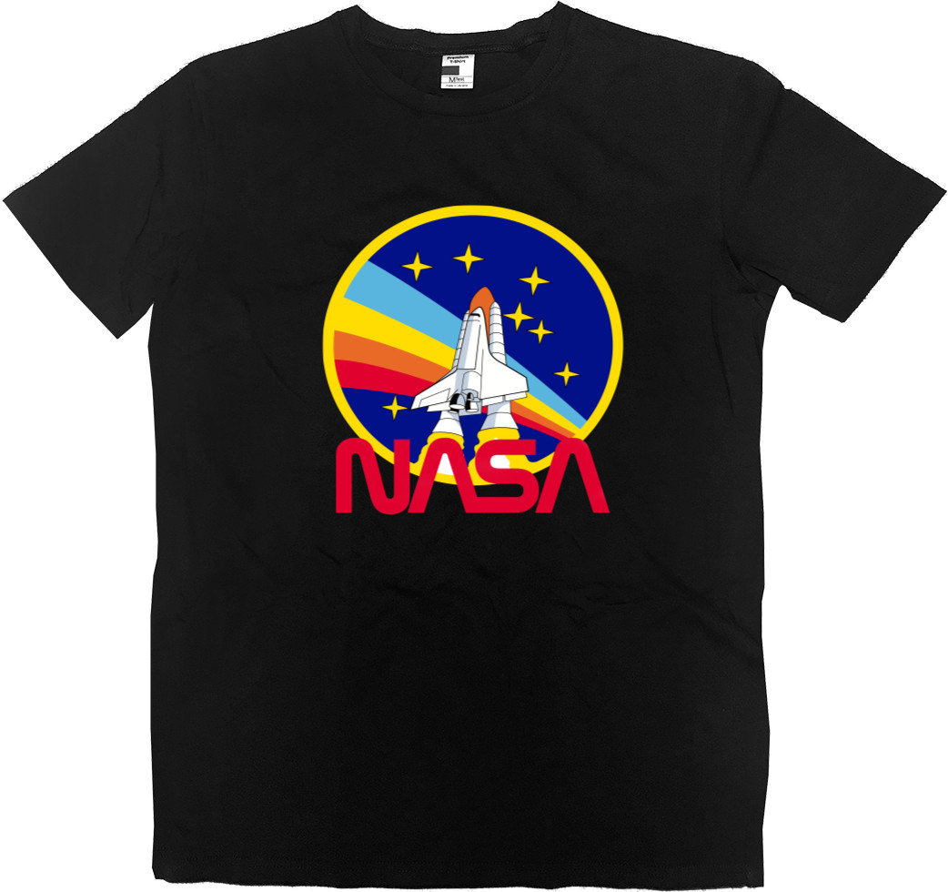 Футболка Премиум Мужская - NASA logo - Mfest