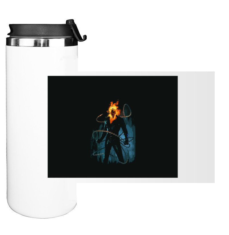 Water Bottle on Tumbler - Призрачный гонщик - Mfest