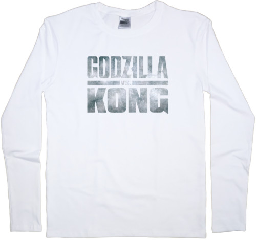 Футболка з Довгим Рукавом Чоловіча - godzilla vs kong logo 2 - Mfest