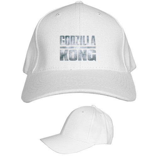 Kids' Baseball Cap 6-panel - godzilla vs kong logo 2 - Mfest