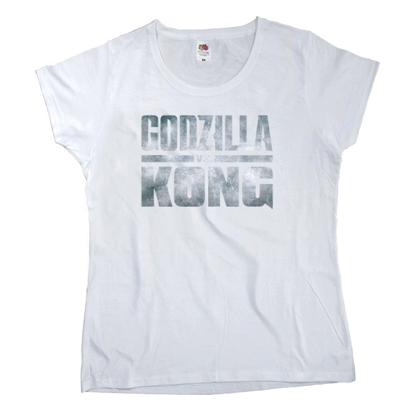 Women's T-shirt Fruit of the loom - godzilla vs kong logo 2 - Mfest