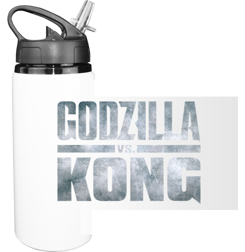 Sport Water Bottle - godzilla vs kong logo 2 - Mfest