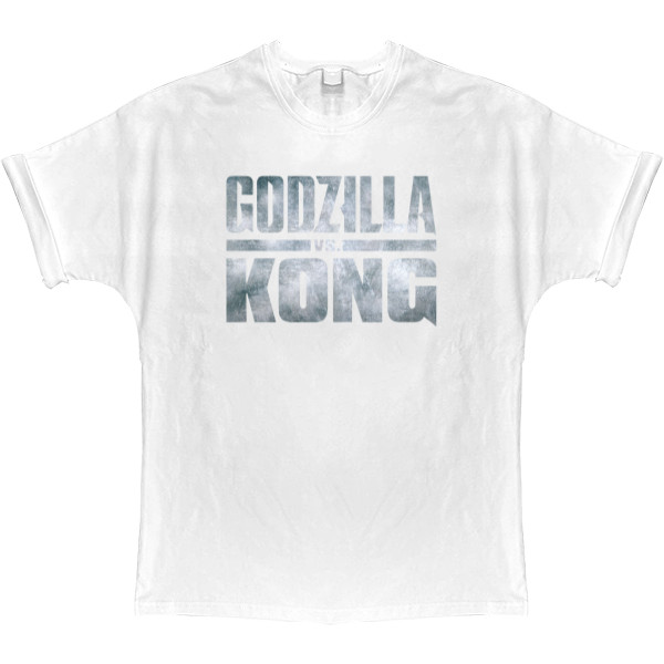 T-shirt Oversize - godzilla vs kong logo 2 - Mfest