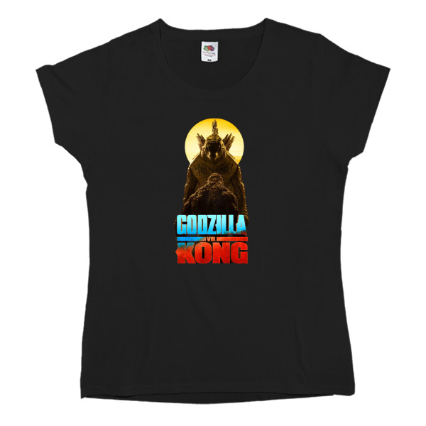 Women's T-shirt Fruit of the loom - godzilla vs kong - Mfest