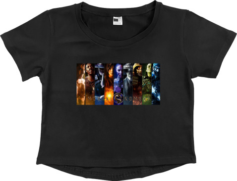 Women's Cropped Premium T-Shirt - Mortal Kombat Movie 2021 - Mfest