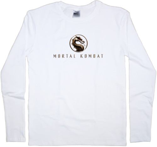 Men's Longsleeve Shirt - мортал комбат лого - Mfest