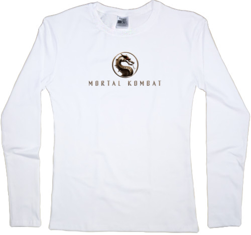 Women's Longsleeve Shirt - мортал комбат лого - Mfest