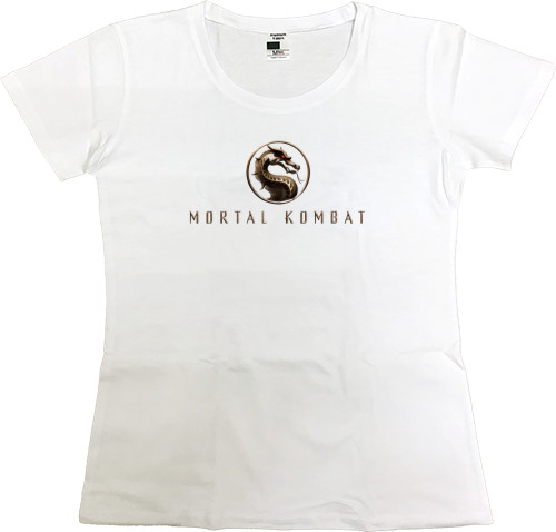 Women's Premium T-Shirt - мортал комбат лого - Mfest