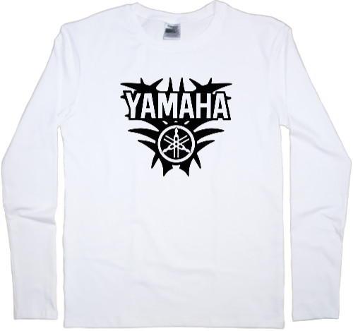 Футболка з Довгим Рукавом Чоловіча - yamaha logo 2 - Mfest