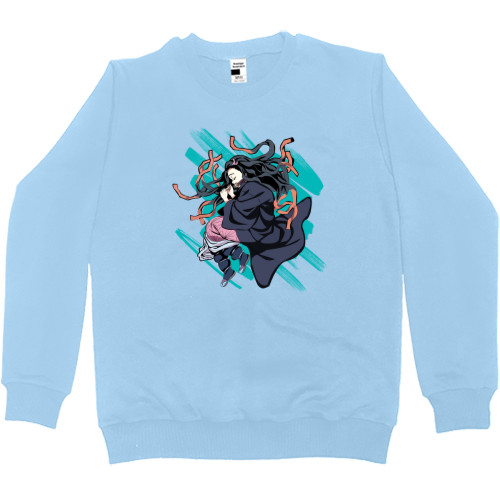 Women's Premium Sweatshirt - Незуко Kimetsu - Mfest