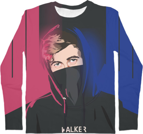 Men's Longsleeve Shirt 3D - Alan Walker - Mfest