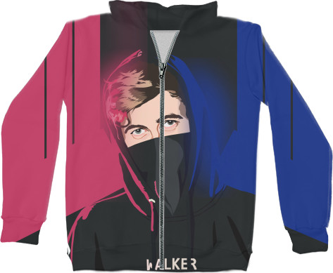 Unisex Zip-through Hoodie 3D - Alan Walker - Mfest