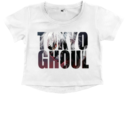 Kids' Premium Cropped T-Shirt - tokyo ghoul - Mfest