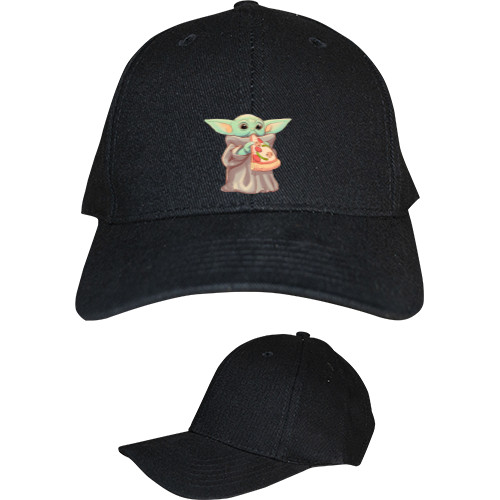 Kids' Baseball Cap 6-panel - Baby Yoda eats pizza - Mfest