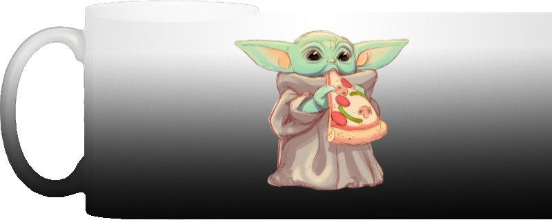 Magic Mug - Baby Yoda eats pizza - Mfest