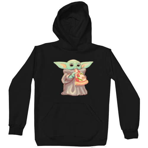 Kids' Premium Hoodie - Baby Yoda eats pizza - Mfest