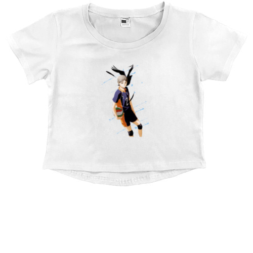 Kids' Premium Cropped T-Shirt - Koushi Sugawara - Mfest