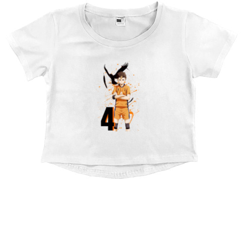 Kids' Premium Cropped T-Shirt - Yuu Nishinoya - Mfest