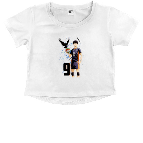 Kids' Premium Cropped T-Shirt - Kageyama Tobio - Mfest