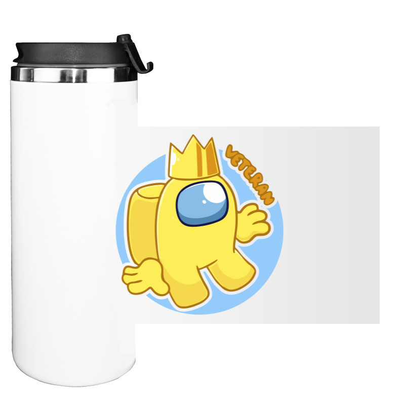 Water Bottle on Tumbler - veteran - Mfest