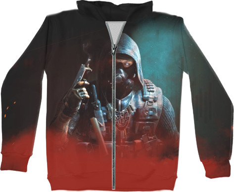 Unisex Zip-through Hoodie 3D - CoD Vikhor Stitch Kuzmin - Mfest