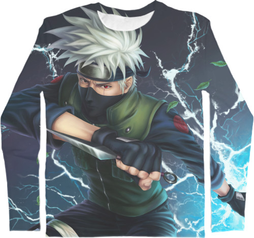 Men's Longsleeve Shirt 3D - kakashi hatake art - Mfest