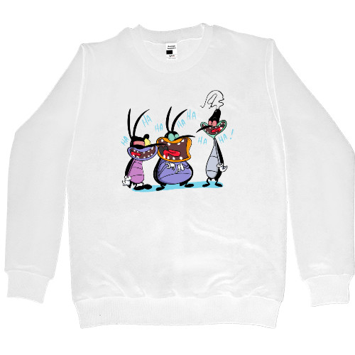 Women's Premium Sweatshirt - oggy and the cockroaches 3 - Mfest