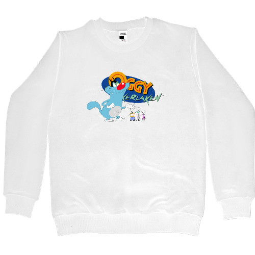 Women's Premium Sweatshirt - oggy and the cockroaches 2 - Mfest