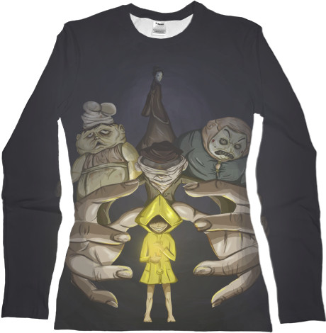 Women's Longsleeve Shirt 3D - Little Nightmares арт - Mfest