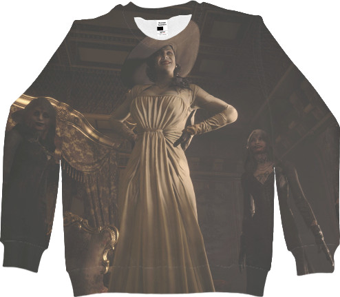 Women's Sweatshirt 3D - Resident Evil Village Lady Dumitrescu - Mfest