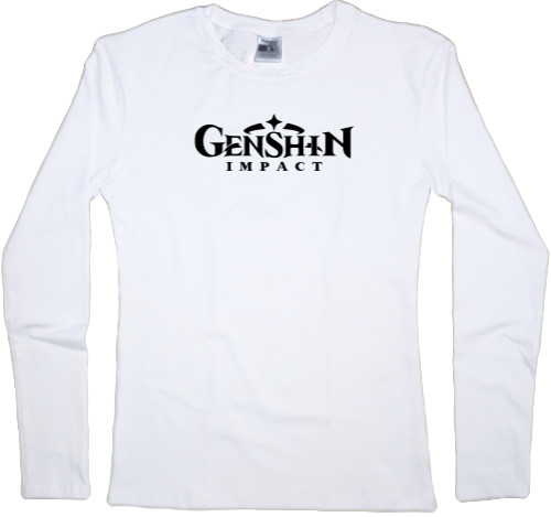 Women's Longsleeve Shirt - Genshin Impact logo - Mfest