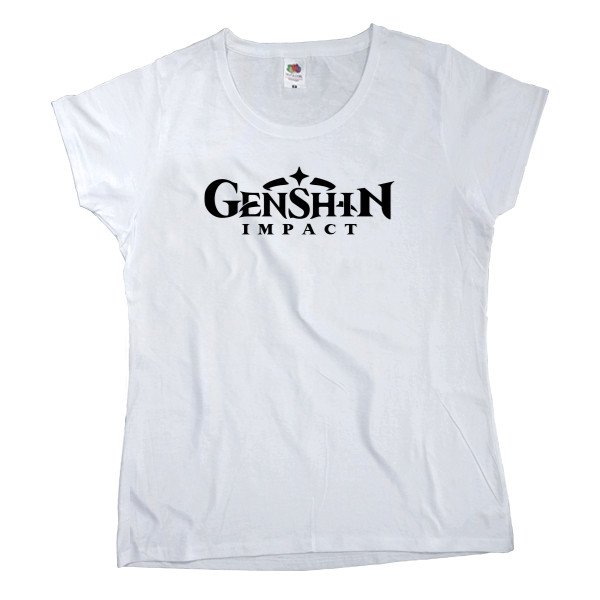 Women's T-shirt Fruit of the loom - Genshin Impact logo - Mfest