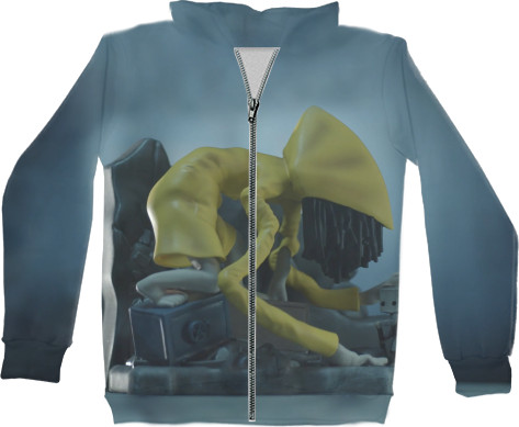 Unisex Zip-through Hoodie 3D - Little Nightmares 2 - Mfest