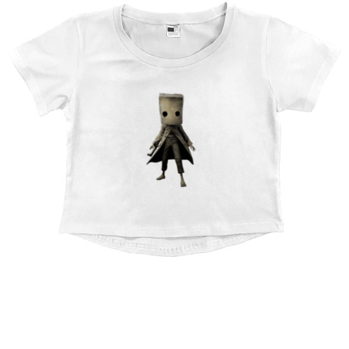 Kids' Premium Cropped T-Shirt - Little Nightmares 2 Mono - Mfest