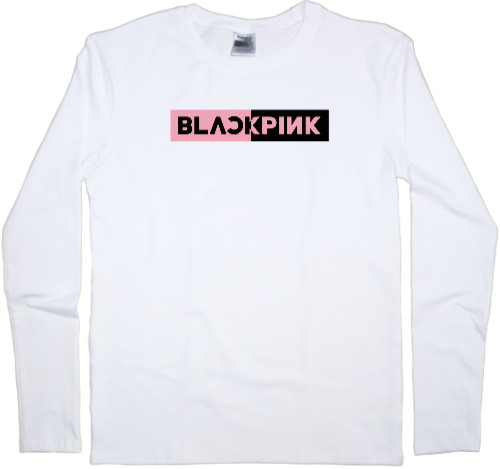 Футболка з Довгим Рукавом Чоловіча - blackpink logo 2 - Mfest