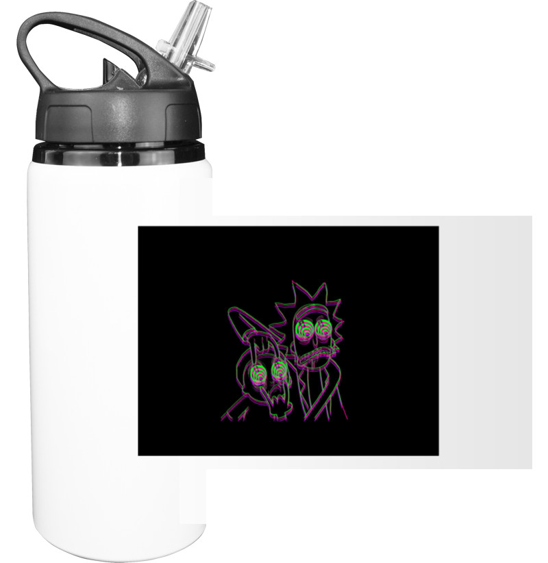 Sport Water Bottle - rick and morty 3 - Mfest