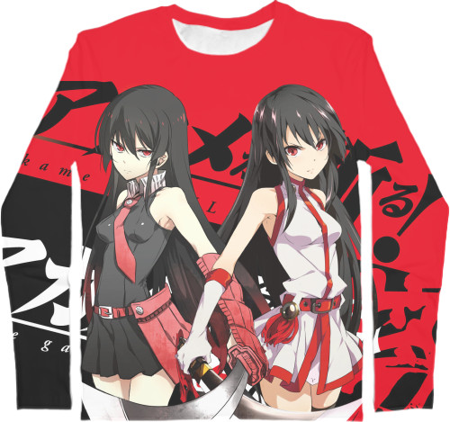 Men's Longsleeve Shirt 3D - Akame Ga Kill 3 - Mfest